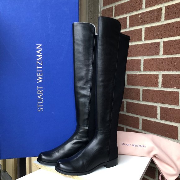 Stuart Weitzman 5050 Over the Knee Leather Boot - Picture 1 of 6